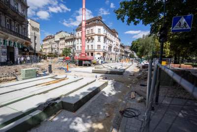 Ważne prace przy Bagateli, konstrukcja nowoczesnego węzła prawie gotowa