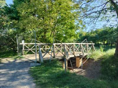 Kładka na Młynówce Królewskiej znów jest otwarta, małe, ale cieszy