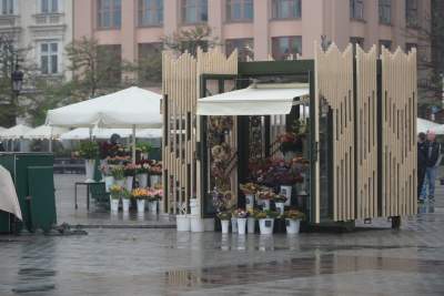 Pierwsza kwiaciarka testuje nowe stoisko na Rynku. "Jest potrzebne, ale..."