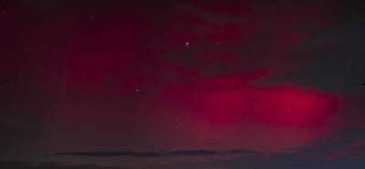 Zorza polarna nad Małopolską i Krakowem. Widoki niczym ze Skandynawii