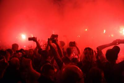 Wielka feta w pobliżu stadionu Cracovii. Świętowało blisko tysiąc osób