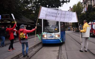 Witali go chlebem i solą, a tu awaria i wykolejenie