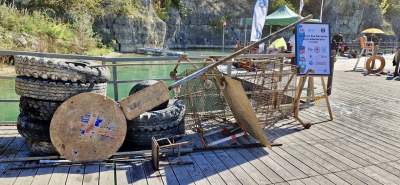 Takie rzeczy wyłowili nurkowie z Zakrzówka. I tak jest lepiej niż przed laty