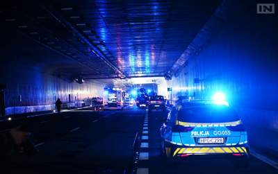Północna obwodnica Krakowa: zamknięcie tunelu