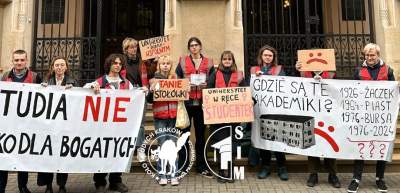 Protestujący studenci zajęli opuszczony akademik. „To już nie jest pustostan”