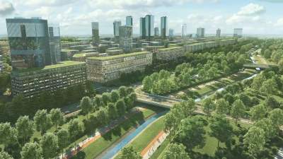 Jest projekt krakowskiej dzielnicy "drapaczy chmur". Zamieszka tam 100 tysięcy osób