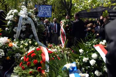 Cmentarz Podgórski: pogrzeb Bronisława Cieślaka - zdjęcie 23