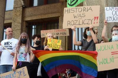 "Czarnek nie jest KUL", protest przeciwko ideologizacji nauki. Fot. Marek Lasyk - zdjęcie 27