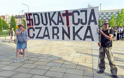 "Czarnek nie jest KUL", protest przeciwko ideologizacji nauki. Fot. Marek Lasyk - zdjęcie 3