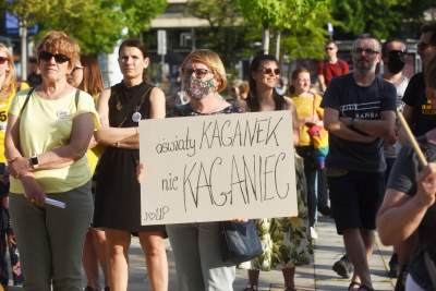 "Czarnek nie jest KUL", protest przeciwko ideologizacji nauki. Fot. Marek Lasyk - zdjęcie 32