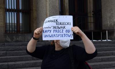 "Czarnek nie jest KUL", protest przeciwko ideologizacji nauki. Fot. Marek Lasyk - zdjęcie 5