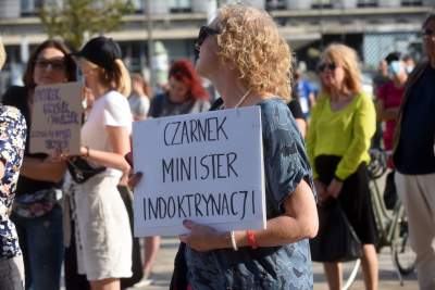 "Czarnek nie jest KUL", protest przeciwko ideologizacji nauki. Fot. Marek Lasyk - zdjęcie 33