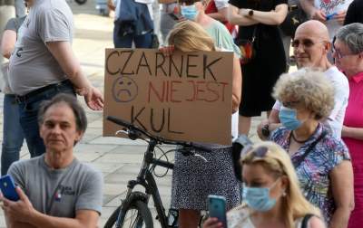 "Czarnek nie jest KUL", protest przeciwko ideologizacji nauki. Fot. Marek Lasyk - zdjęcie 41