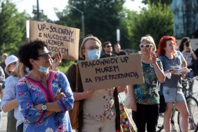 "Czarnek nie jest KUL", protest przeciwko ideologizacji nauki. Fot. Marek Lasyk - zdjęcie 23