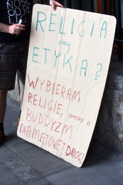 "Czarnek nie jest KUL", protest przeciwko ideologizacji nauki. Fot. Marek Lasyk - zdjęcie 42