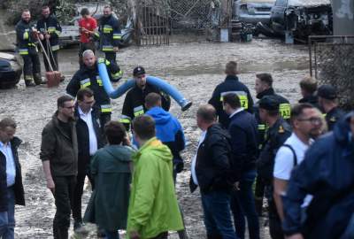 Głogoczów: sprzątanie po powodzi błyskawicznej - zdjęcie 47