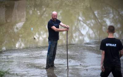 Głogoczów: sprzątanie po powodzi błyskawicznej - zdjęcie 26