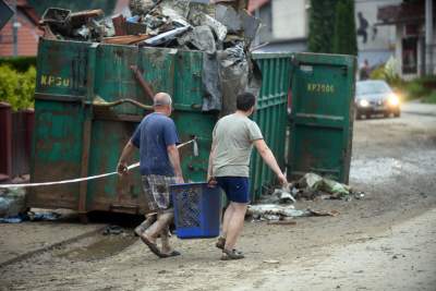 Głogoczów: sprzątanie po powodzi błyskawicznej - zdjęcie 32