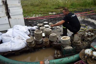 Głogoczów: sprzątanie po powodzi błyskawicznej - zdjęcie 3