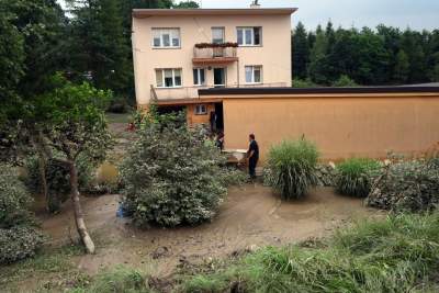 Głogoczów: sprzątanie po powodzi błyskawicznej - zdjęcie 20