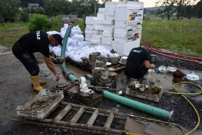 Głogoczów: sprzątanie po powodzi błyskawicznej - zdjęcie 2