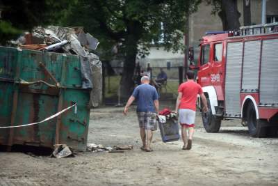 Głogoczów: sprzątanie po powodzi błyskawicznej - zdjęcie 13