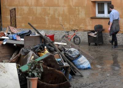 Głogoczów: sprzątanie po powodzi błyskawicznej - zdjęcie 40