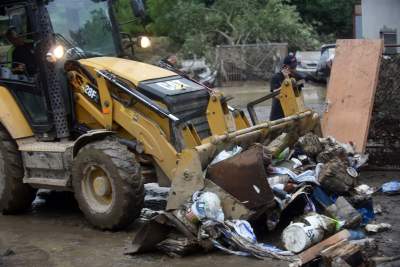 Głogoczów: sprzątanie po powodzi błyskawicznej - zdjęcie 27