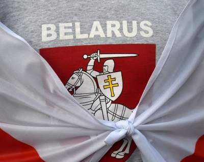 W Krakowie solidarni z Białorusią, fot. Marek Lasyk - zdjęcie 10