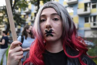 Protest przed siedzibą PiS, fot. Marek Lasyk - zdjęcie 8
