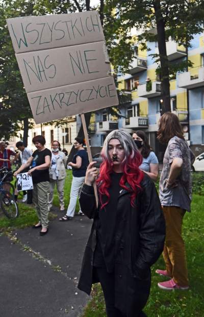 Protest przed siedzibą PiS, fot. Marek Lasyk - zdjęcie 6