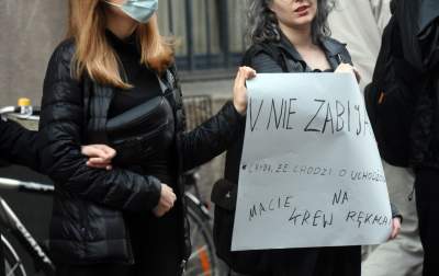 Haniebne działania polskich władz. Protest w Krakowie 27.09.2021 - zdjęcie 11