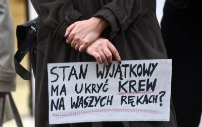 Haniebne działania polskich władz. Protest w Krakowie 27.09.2021 - zdjęcie 9