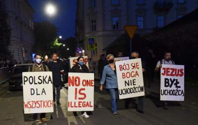Bój się Boga, nie uchodźców. Protest w Krakowie - zdjęcie 5