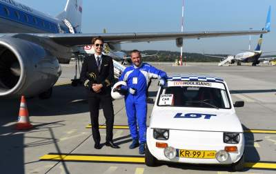 Dziwny wyścig na lotnisku: maluch ścigał się z samolotem - zdjęcie 9