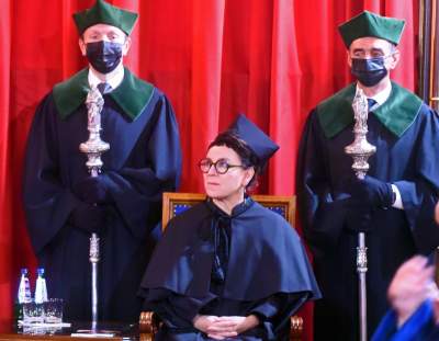 Tytuł doktora honoris causa UJ dla Olgi Tokarczuk. Fot. Marek Lasyk - zdjęcie 4