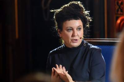 Spotkanie Olgi Tokarczuk ze studentkami i studentami, fot. Marek Lasyk - zdjęcie 17