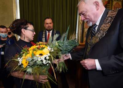 Olga Tokarczuk Honorową Obywatelką Krakowa. Fot. Marek Lasyk - zdjęcie 8