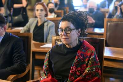 Olga Tokarczuk Honorową Obywatelką Krakowa. Fot. Marek Lasyk - zdjęcie 3