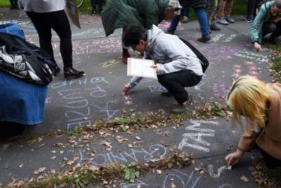 Marsz solidarności z osobami cierpiącymi na granicy polsko-białoruskiej - zdjęcie 21