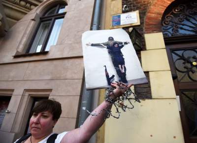 Marsz solidarności z osobami cierpiącymi na granicy polsko-białoruskiej - zdjęcie 9