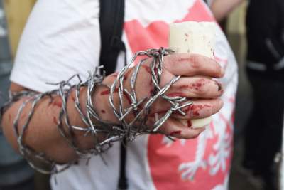 Marsz solidarności z osobami cierpiącymi na granicy polsko-białoruskiej - zdjęcie 11