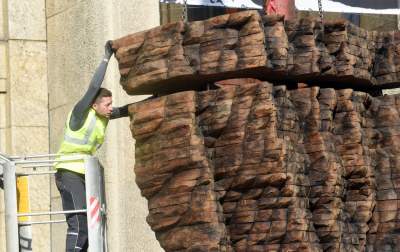 Monumentalne rzeźby przed Muzeum Narodowym. Z wyjątkowego drewna - zdjęcie 10