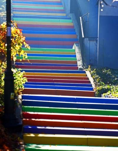 Podgórze: tak wyglądały kolorowe schody przed zniszczeniem - zdjęcie 4