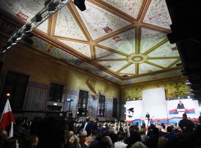 Rząd i PiS świętowali w Krakowie. Strajk Kobiet protestował - zdjęcie 29