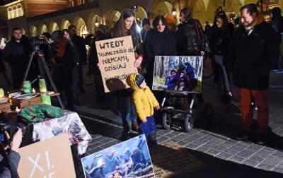 Wigilia dla imigrantów na krakowskim Rynku - zdjęcie 21