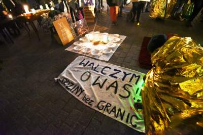 Wigilia dla imigrantów na krakowskim Rynku - zdjęcie 33