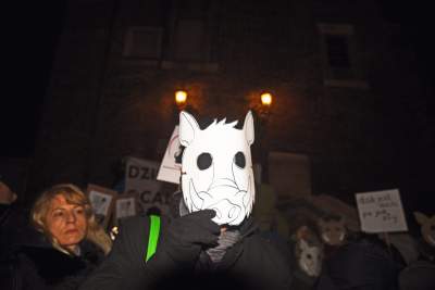 Dziki protest na Rynku Głównym: "żyj i ryj" - zdjęcie 7