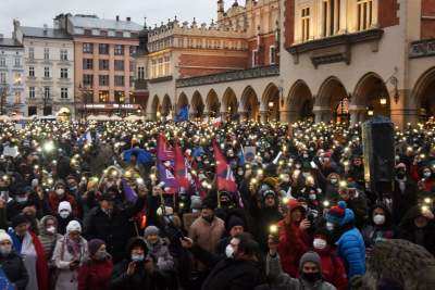 Protest w obronie wolnych mediów. fot. Marek Lasyk - zdjęcie 2