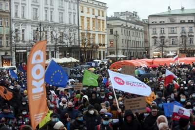 Protest w obronie wolnych mediów. fot. Marek Lasyk - zdjęcie 7